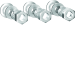  ECROU RONDELLE MONT 3P PW1600 
