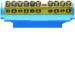  BARRETTE NEUTRE 5X16-5X10MM 