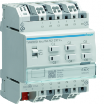  MOD. 6 SORTIES 16A/230V KNX SE 