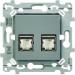  RJ45 CAT.6 STP dble Gr.2TV T. 