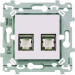 RJ45 CAT.6 STP dble Gr.2TV P. 