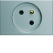  PC GOULOTTE 2P+T 16A TITANE 