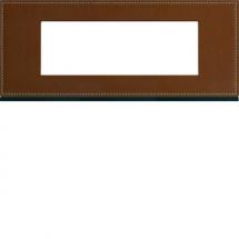  PLAQUE 6M E57 COFFEE LEATHER 