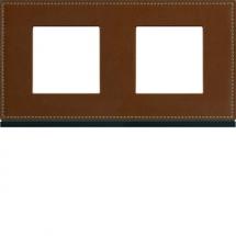  PLAQUE 2P H71 COFFEE LEATHER 