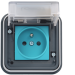  WITTY IP55 3KW 2P+T M2+ ENCAS. 