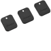  3 BADGES RFID PORTE-CLE NOIR 