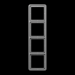  Cadre de finition 4 postes, A 
