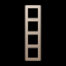  Cadre de finition 4 postes, A 