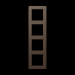  Cadre de finition 4 postes, A 