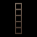  Cadre de finition 5 postes, A 
