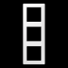  CADRE 3 POSTES / AS 500 BLANC 