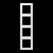  CADRE 4 POSTES / AS 500 BLANC 