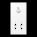  CADRE 4 POSTES / CD500 BLANC I 