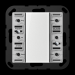  ENET EMETTEUR MURAL RF-PLATINE 