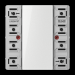  PC 2P+T TYPE FR AVEC CHARGEUR 