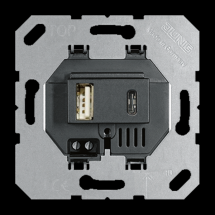 PRISE USB DOUBLE 2100 MA NOIR 