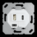  PRISE USB DOUBLE 2100 MA BLANC 