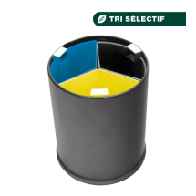  CORBEILLE RONDE NOIRE 13L TRI 
