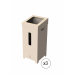 KIT 3 POUBELLES CARTON 75L 