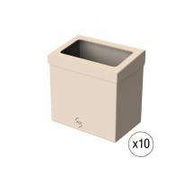  KIT 10 POUBELLES CARTON BUREAU 