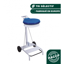  Porte sac rond mobile � p�dale 