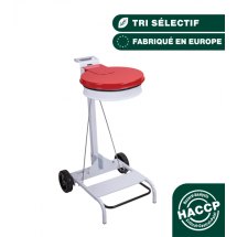  Porte sac rond mobile � p�dale 