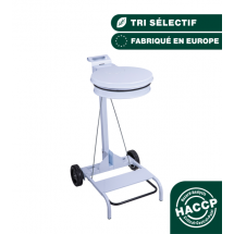  Porte sac rond mobile � p�dale 