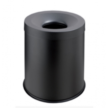  Poubelle Antifeu 14L noir Cert 