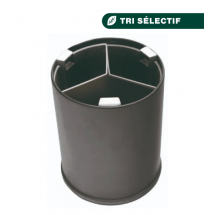  CORBEILLE RONDE NOIRE 13L TRI 