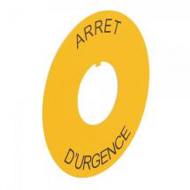  ETIQ D80 ARRET D'URGENCE 