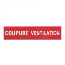  ETIQUETTE COUPURE VENTILATION 