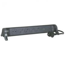  BLOC PC 5X2P+T +USB 1.5M NOIR 
