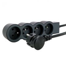  BLOC PC 4XPC+T 1,50M NOIR 