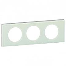  PLAQUE MAT 3P VERRE KAOLIN 