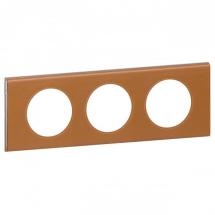  PLAQUE 3P CUIR CARAMEL 