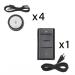  KIT 4 CHARG SS FIL 15W ALU EU 