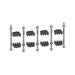 KIT VISSERIE H63 BARRES CU 5 