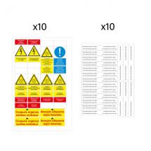  PLAQUETTE SIGNALETIQUE PV3X10 
