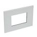 3 MOD PLAQ SQ SOFT ALU 