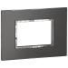  3 MOD PLAQ SQ 2 X 4 BLACK 