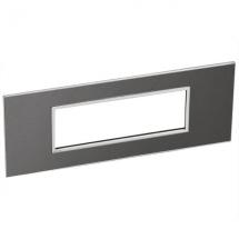  6 MOD PLAQ SQ BLACK 