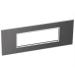  6 MOD PLAQ SQ BLACK 