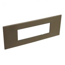  6 MOD PLAQ SQ DARK BRONZE 