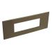  6 MOD PLAQ SQ DARK BRONZE 