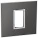  1 MOD 1G PLAQ SQ BLACK 
