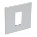  1 MOD 1G PLAQ SQ SOFT ALU 