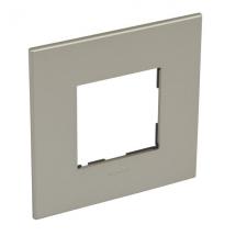  2 MOD 1G PLAQ SQ CHAMPAGNE 