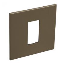  1 MOD 1G PLAQ SQ DARK BRONZE 