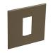  1 MOD 1G PLAQ SQ DARK BRONZE 