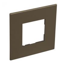  2 MOD 1G PLAQ SQ DARK BRONZE 